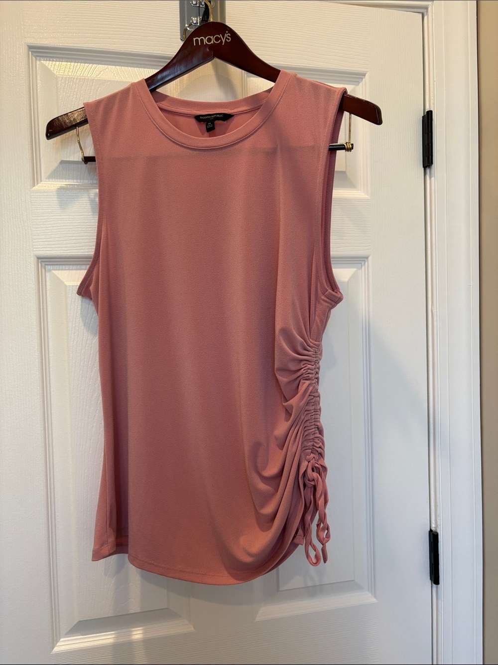 Banana Republic Dusty Rose Ruched Tee